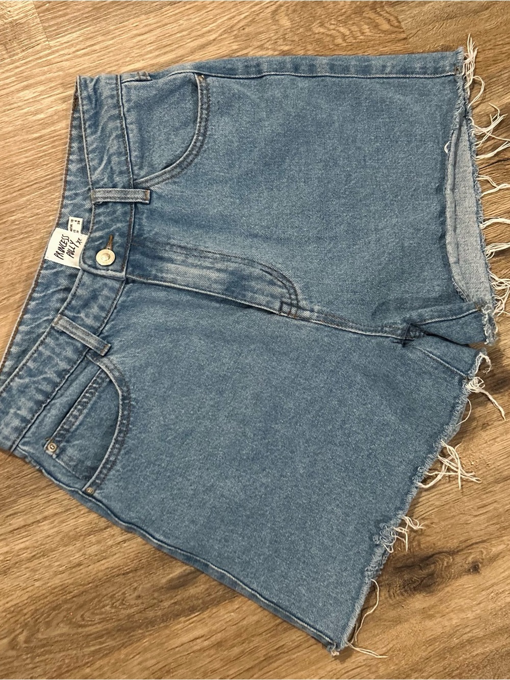 Princess Polly Light Blue Denim Jean Shorts